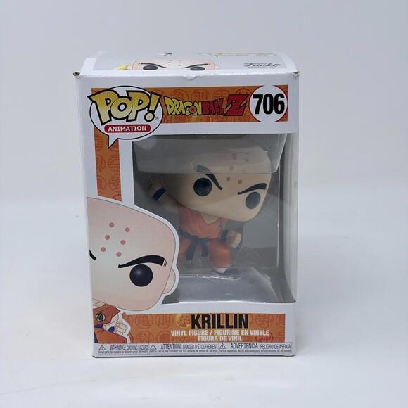 Funko Pop Dragonball Z Krillin with Destructo Disc Vinyl Figure #706Opens in a n - Picture 2 of 6